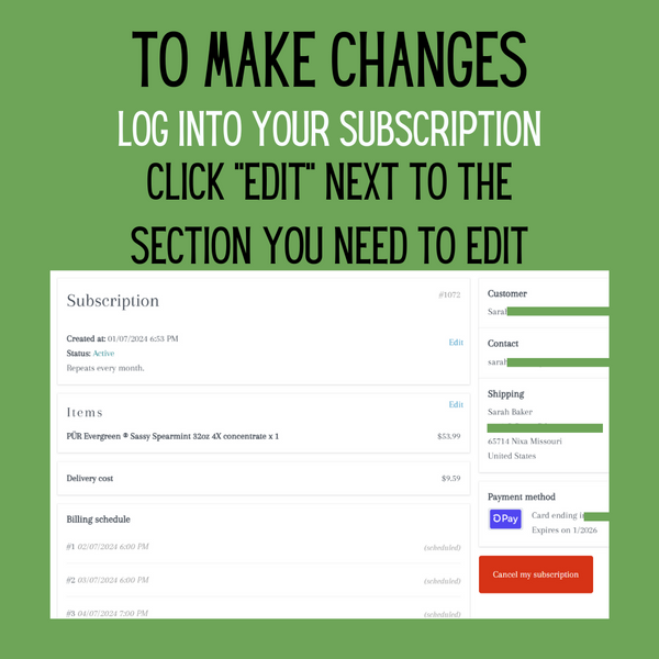 The Ultimate Guide to Manage your PÜR Evergreen Subscription