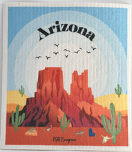 Load image into Gallery viewer, Arizona Swedish Dishcloth natural plant based reusable compostable PÜR Evergreen kitchen dishes