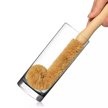 Load image into Gallery viewer, bamboo bottle brush inside a glass
