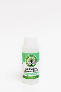 2 oz cleaner Sustainable Ecofriendly Green natural home goods PÜR Evergreen antibacterial all-purpurse cleaner non-toxic families safe natural zero waste Mrs Meyers Method Forces of Nature sassy spearmint cozy bliss eucalyptus mint yummy smell good scent fresh