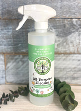 Load image into Gallery viewer, Empty Eucalyptus Mint spray bottle PÜR Evergreen 16oz  spray bottle Sustainable Ecofriendly Green natural home goods zero waste Mrs Meyers Method Forces of Nature