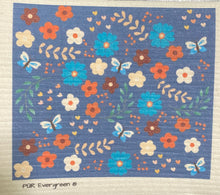 Load image into Gallery viewer, An eco-friendly Swedish dishcloth made from a blend of cotton and cellulose, with a textured surface for easy cleaning and scrubbing. The cloth is thin yet durable, and can be easily wrung out to remove excess water. It is shown in a variety of colors and patterns, with a label that reads 'Swedish Dishcloth