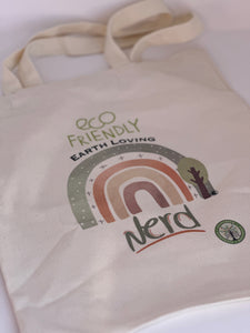 Canvas tote bag earth loving nerd shopping Sustainable Ecofriendly Green natural home goods PÜR Evergreen zero waste Mrs Meyers Method Forces of Nature