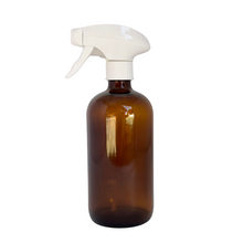 Load image into Gallery viewer, glass amber bottle with white sprayer