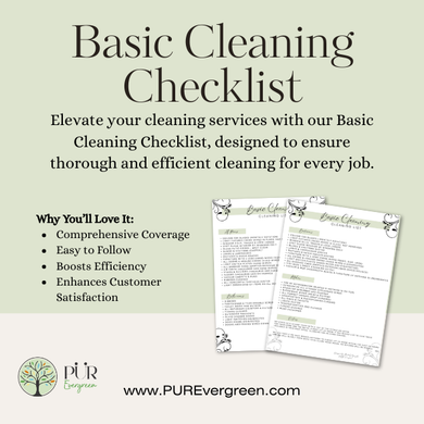 Digital Download - Basic Cleaning Checklist