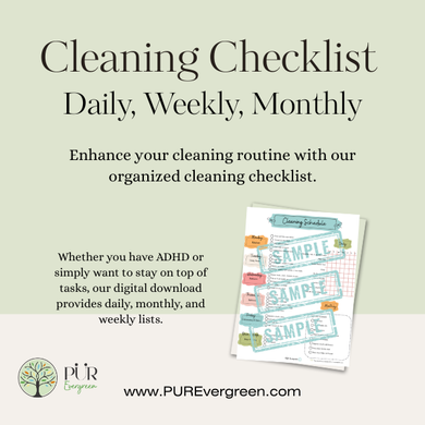 Digital Download - Cleaning Checklist - Daily, Weekly, Monthly