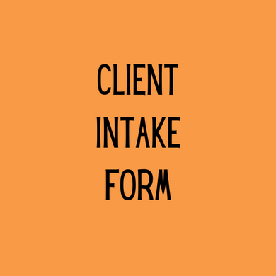 Digital Download - Client Intake Form