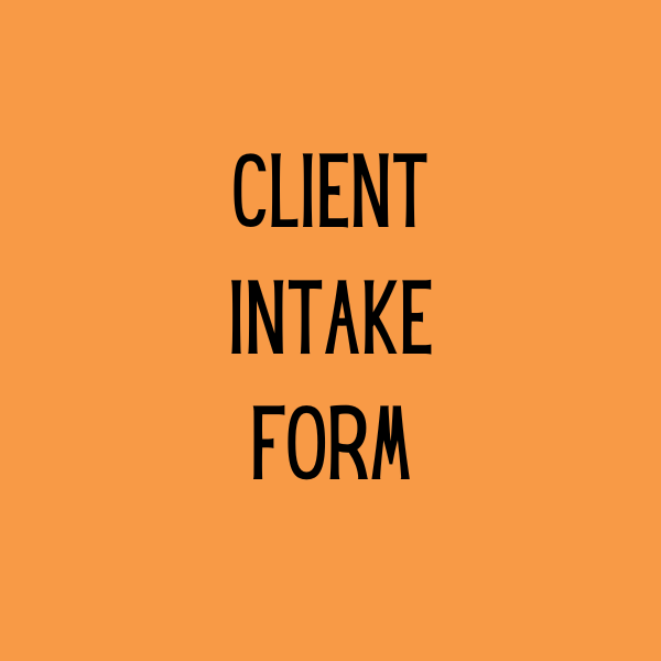 Digital Download - Client Intake Form