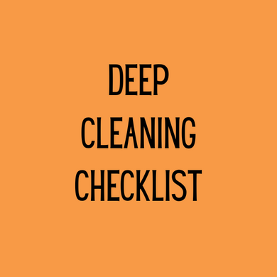 Digital Download - Deep Cleaning Checklist