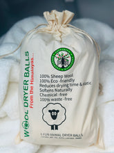Load image into Gallery viewer, Fun Animal All-natural organic fabric softener made from 100% premium New Zealand wool. Sustainable Ecofriendly Green natural home goods PÜR Evergreen zero waste Mrs Meyers Method Forces of Nature pig panda chicken bee ladybug sloth