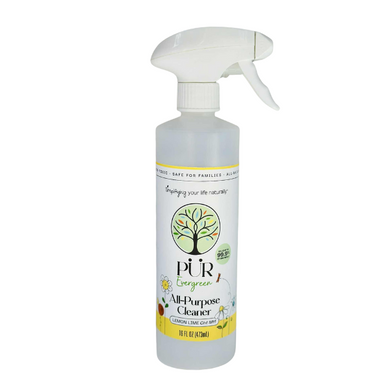 **PRE-ORDER** Reusable 16 oz EMPTY Spray Bottle PÜR Evergreen Lemon Lime OH! MY!