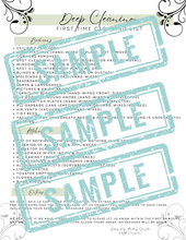 Load image into Gallery viewer, copy of a digital download for a Deep Cleaning Checklist