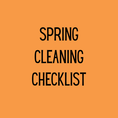 Digital Download - Spring Cleaning Checklist