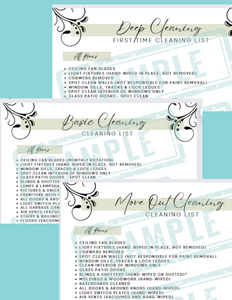 Digital Download - Ultimate Cleaning Checklist Bundle