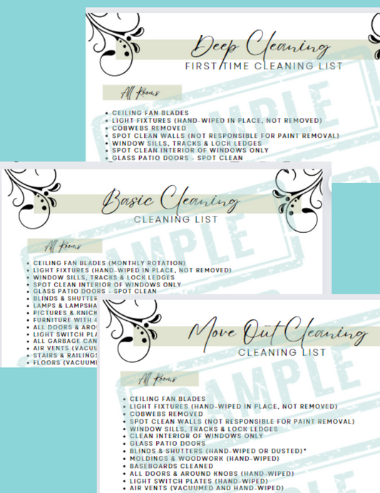 Digital Download - Ultimate Cleaning Checklist Bundle