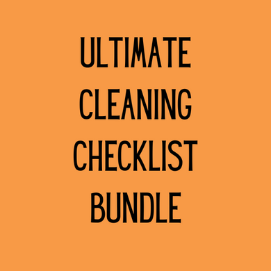Digital Download - Ultimate Cleaning Checklist Bundle