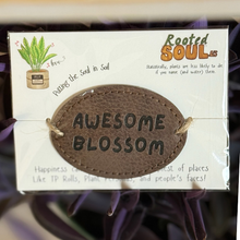 Load image into Gallery viewer, Funny Plant Name Tag – Faux Leather Plant Personality Marker