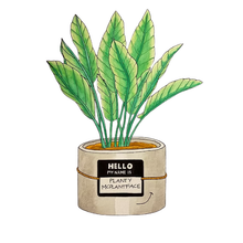 Load image into Gallery viewer, Funny Plant Name Tag – Faux Leather Plant Personality Marker