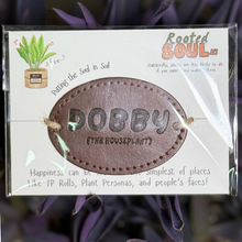 Load image into Gallery viewer, Funny Plant Name Tag – Faux Leather Plant Personality Marker