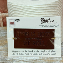 Load image into Gallery viewer, Funny Toilet Paper Roll Wrap – Leather Toilet Paper Decor with Sassy Saying