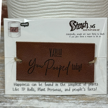 Load image into Gallery viewer, Funny Toilet Paper Roll Wrap – Leather Toilet Paper Decor with Sassy Saying