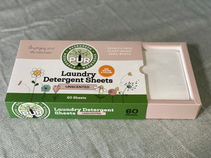 Unscented Plant Based Laundry Detergent Sheets